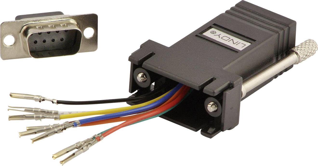 Serieller Adapter - RJ-45 (W) zu DB-9 (M)