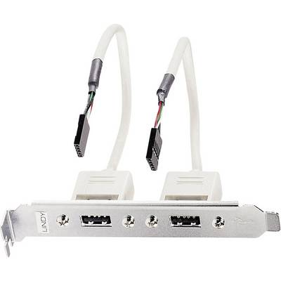Lindy 33147 USB-Slotblechadapter, 2x 5 IDC-Kupplung, ca. 0,20m-0