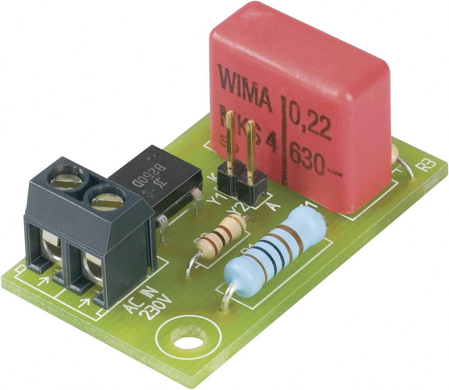 LED electronic ballast PCB 230 V AC 20 mA Conrad from