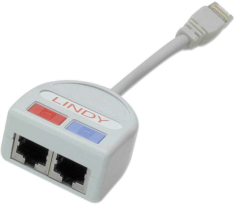 Lindy 34013 Port Doubler STP 1x Fast Ethernet 10/100 + 1x Telefon/Token Ring
