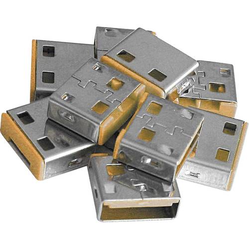 LINDY USB-A Port Schloss USB-Lock 10er Set Orange ohne Schlüssel 40463