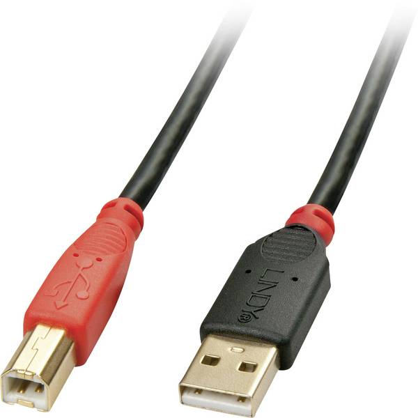 LINDY USB-Kabel USB 2.0 USB-A Stecker, USB-A Buchse 10.00 m Schwarz Aktiv mit Signalverstärkung 42761