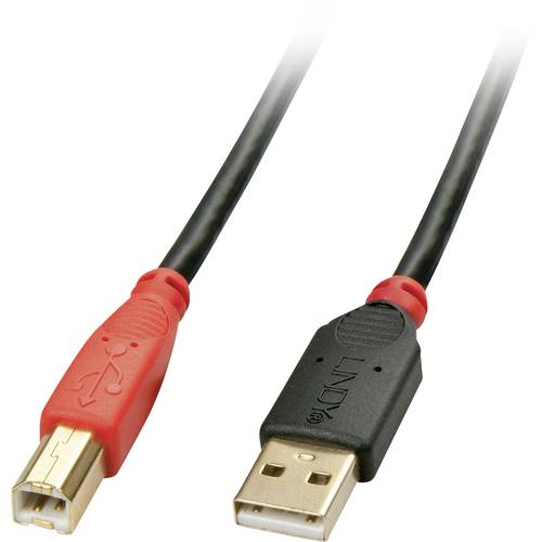 LINDY USB-Kabel USB 2.0 USB-A Stecker, USB-A Buchse 15.00 m Schwarz 42762
