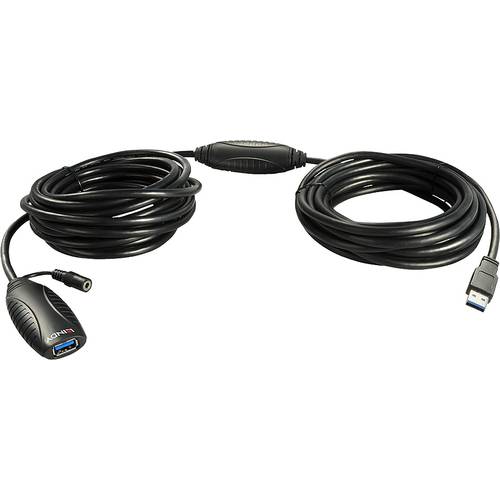 Thumbnail - LINDY USB-Kabel USB-A Buchse, USB-A Stecker 15.00 m Schwarz Aktiv mit Signalverstärkung 43099