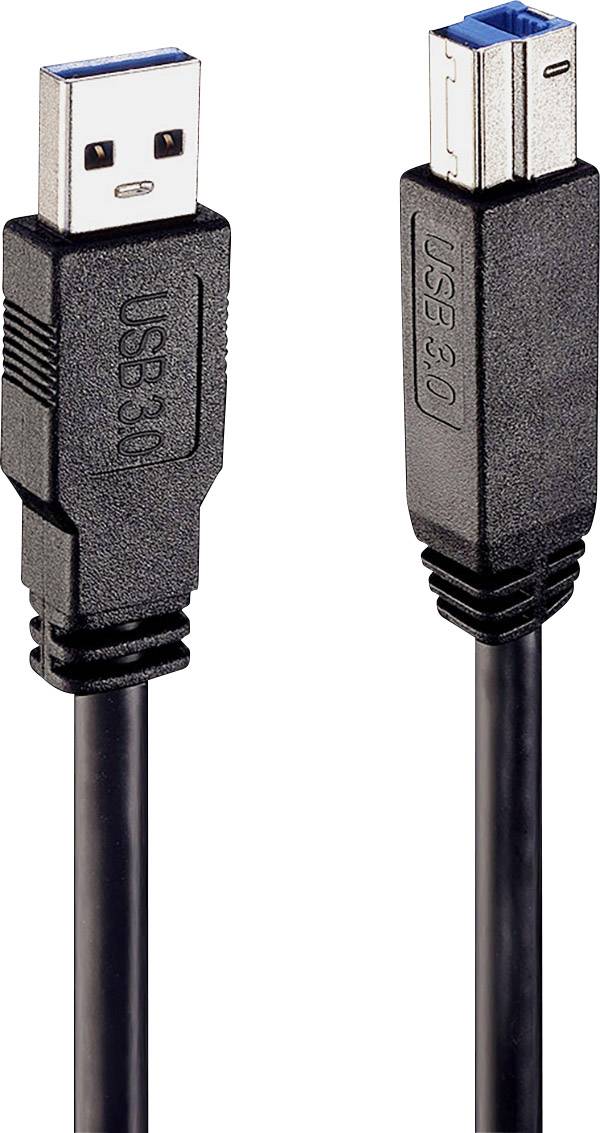 LINDY USB-Kabel USB 3.2 Gen1 USB-A Stecker, USB-B Stecker 10.00 m Schwarz Aktiv mit Signalverstärkung 43098