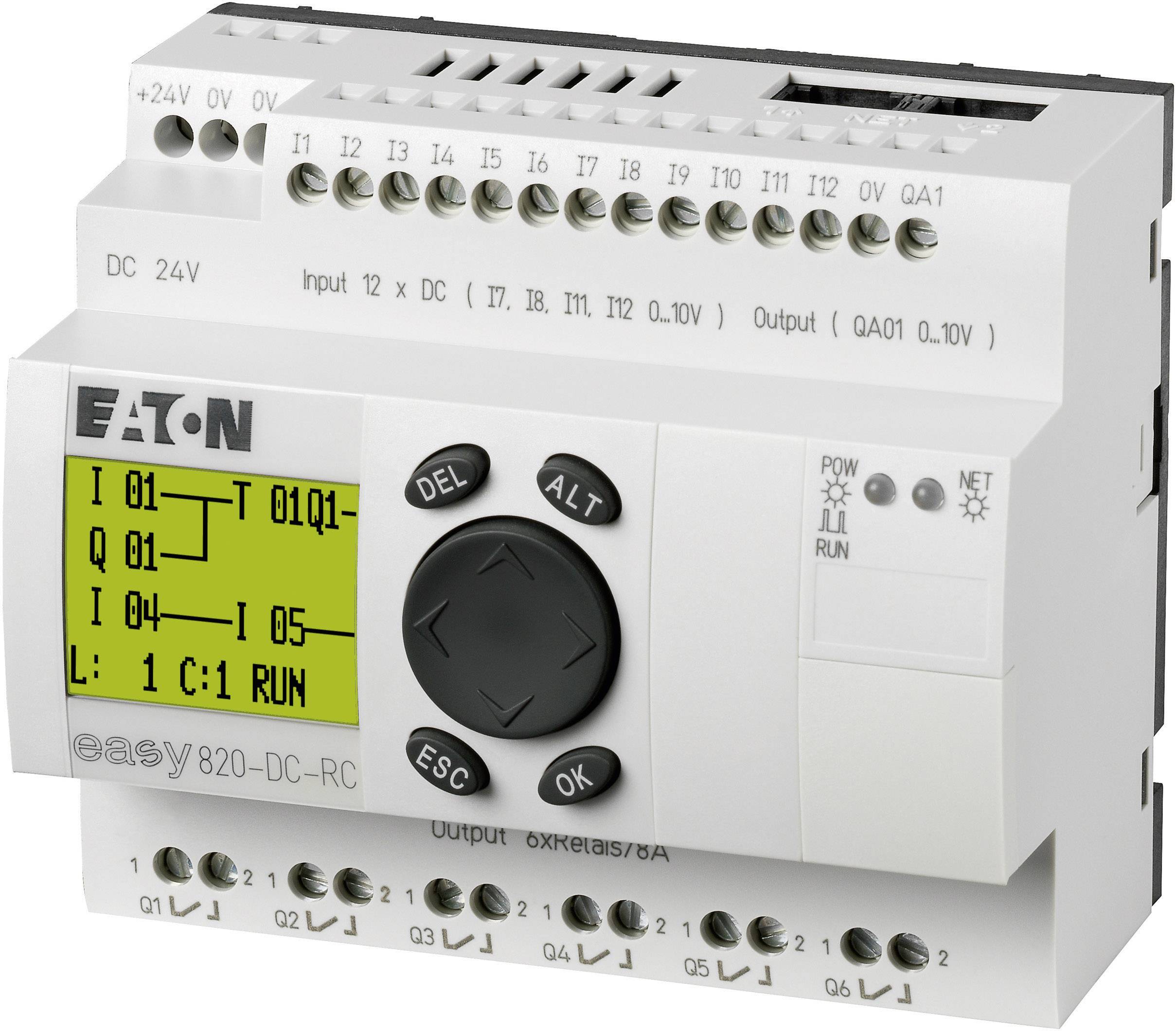 Eaton Moeller EASY820DCRC Control Relay, 24Vdc from