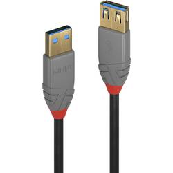 USB 3.0 predlžovací kábel LINDY LINDY 2m USB 3.0 A m/f Kabel Anthra 36762, 2.00 m, čierna