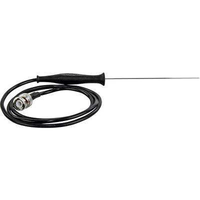 Ein Temperaturfühler mit Griff, langem Fühler und Kabel, zur Messung in schwer zugänglichen Bereichen.