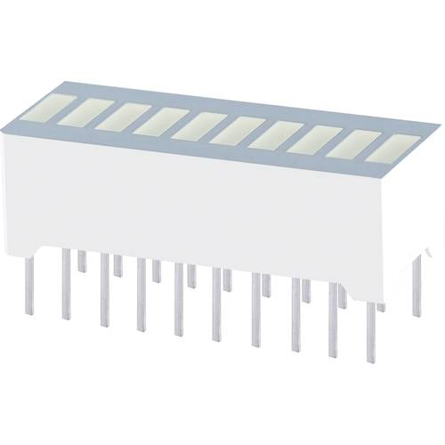 Kingbright DC-10EWA LED-Bargraph 10fach Rot (L x B x H) 25.4 x 10.16 x 12 mm