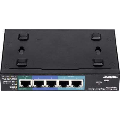 Ein Netzwerk-Switch mit fünf Ethernet-Ports, geeignet für kleine Büronetzwerke, bietet zuverlässige Datenübertragung.
