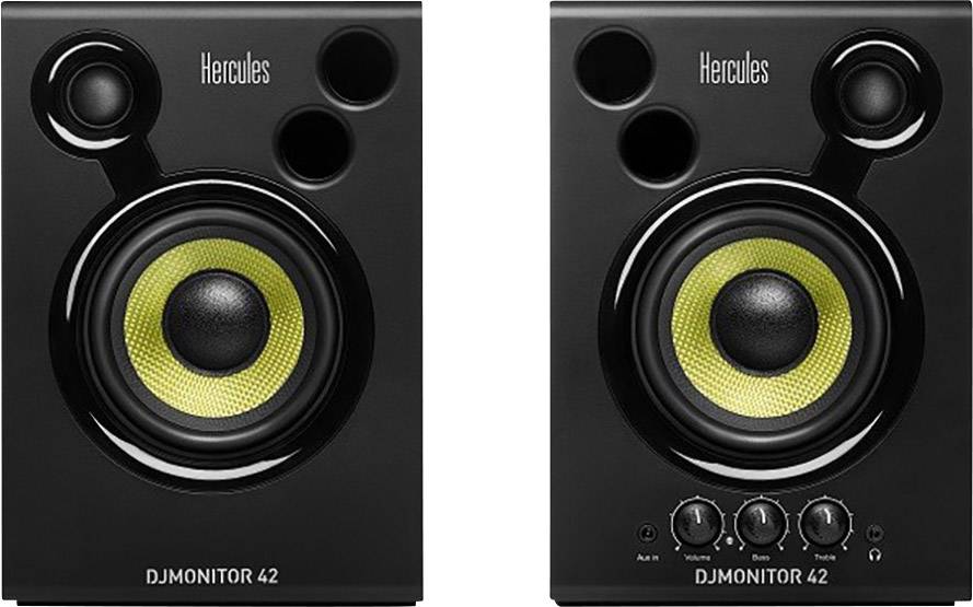 Hercules DJMonitor 42 Aktiver Monitor-Lautsprecher 10 cm 4 Zoll 40 W 1 Paar