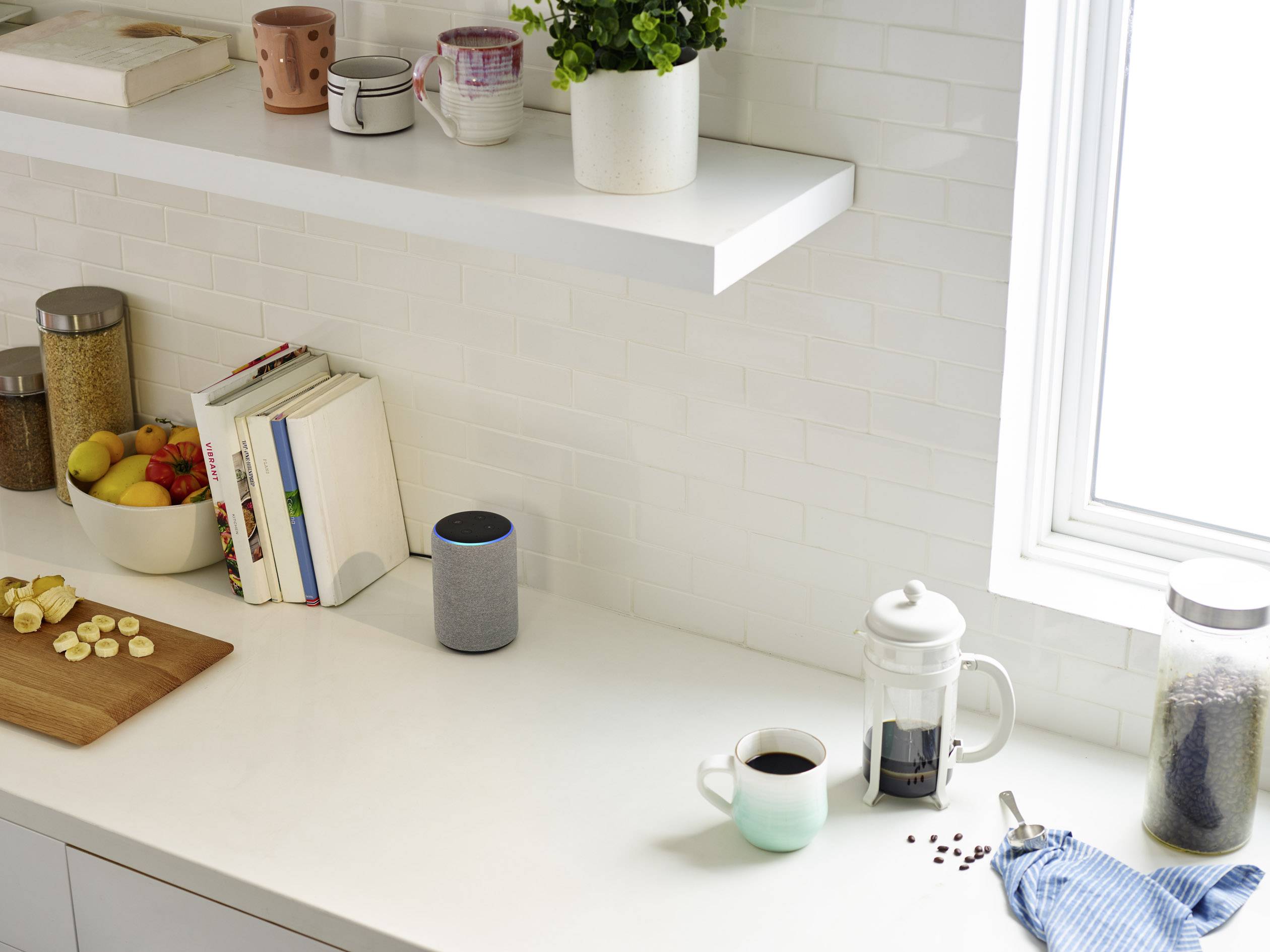 amazon echo Plus 2. Generation Sprachassistent Grau-1