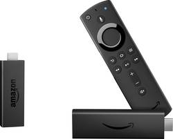 Ein Streaming-Stick von Amazon fürs Smart-TV samt Fernbedienung mit TV-Steuerungstasten