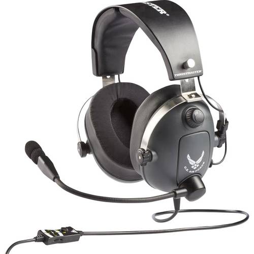 Thumbnail - Thrustmaster Headset Over Ear Headset kabelgebunden Stereo Grau, Metallic Lautstärkeregelung, Mikrofon-Stummschaltung Ga...