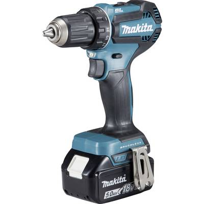 Makita DDF 485 RTJ3 Akku Bohrschrauber 18 V 50 Nm Brushless + 3x Akku 5,0 Ah + Ladegerät + Makpac-0