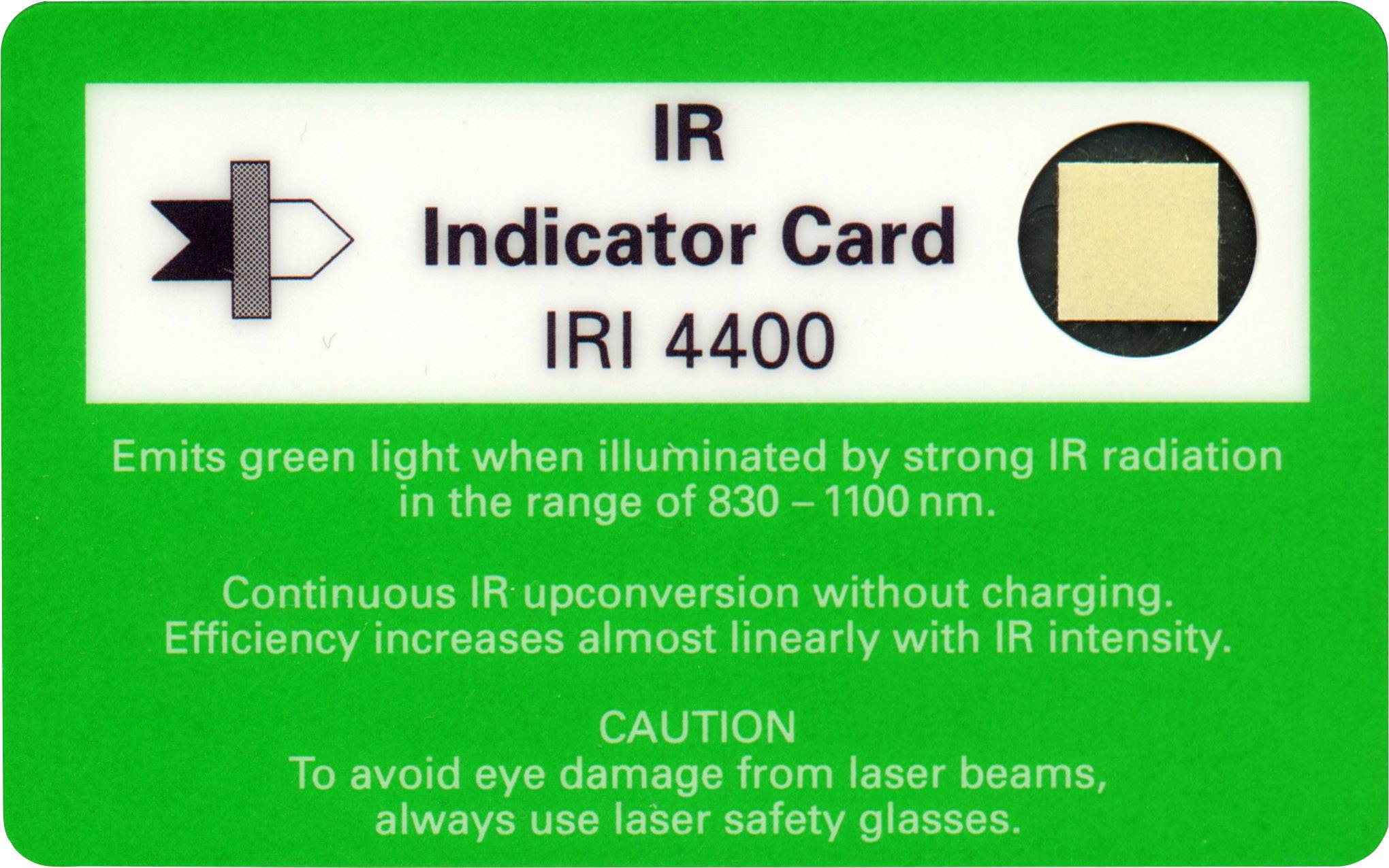 ir detektor karte IRI 4400 IR Indikatorkarte kaufen