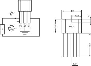 Sensore Hall Hamlin 55100-3H-02-A - 3.8-24V/DC - Campo Di Misura 0-18 Mm - Con Anelli Di Fissaggio