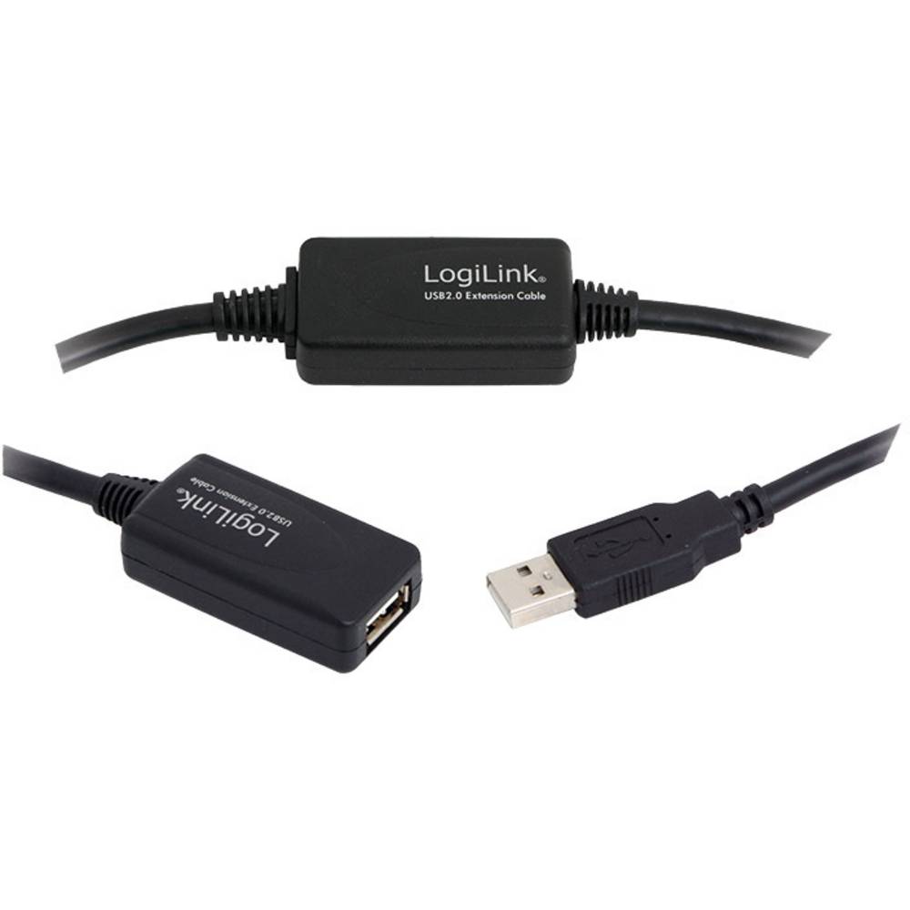 LogiLink USB Kabel Logilink A -> A St-Bu 25.00m Verl. zw (UA0147)
