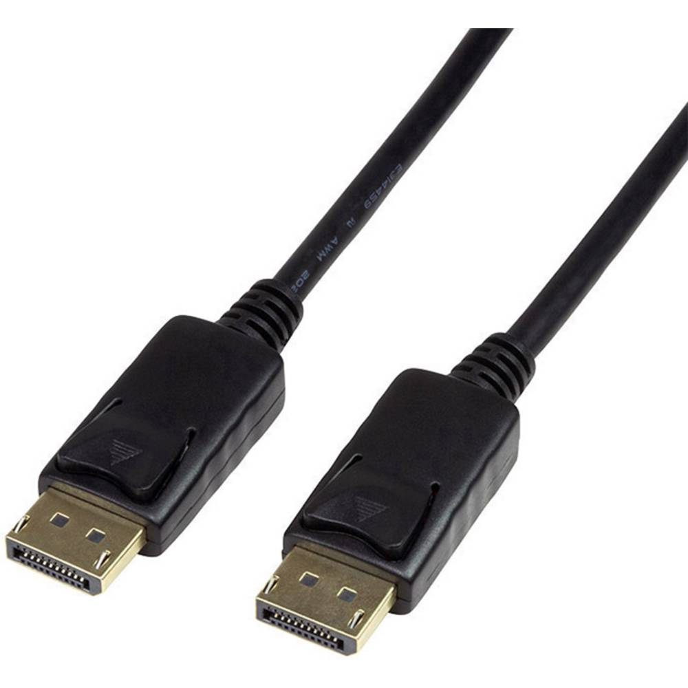 LogiLink DisplayPort Aansluitkabel [1x DisplayPort stekker 1x DisplayPort stekker] 10 m Zwart