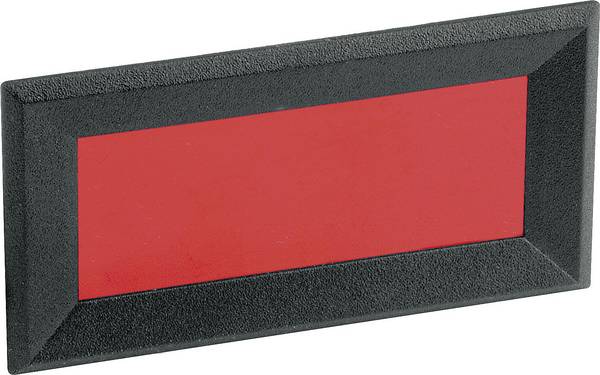 Mentor 2656.8422 Frontrahmen   Schwarz, Rot  (B x H x T) 64 x 28 x 2.3 mm ABS