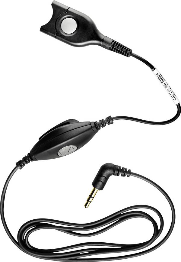 CALC 01, 1 m, EasyDisconnect, 3.5mm, Schwarz, Männlich, Weiblich