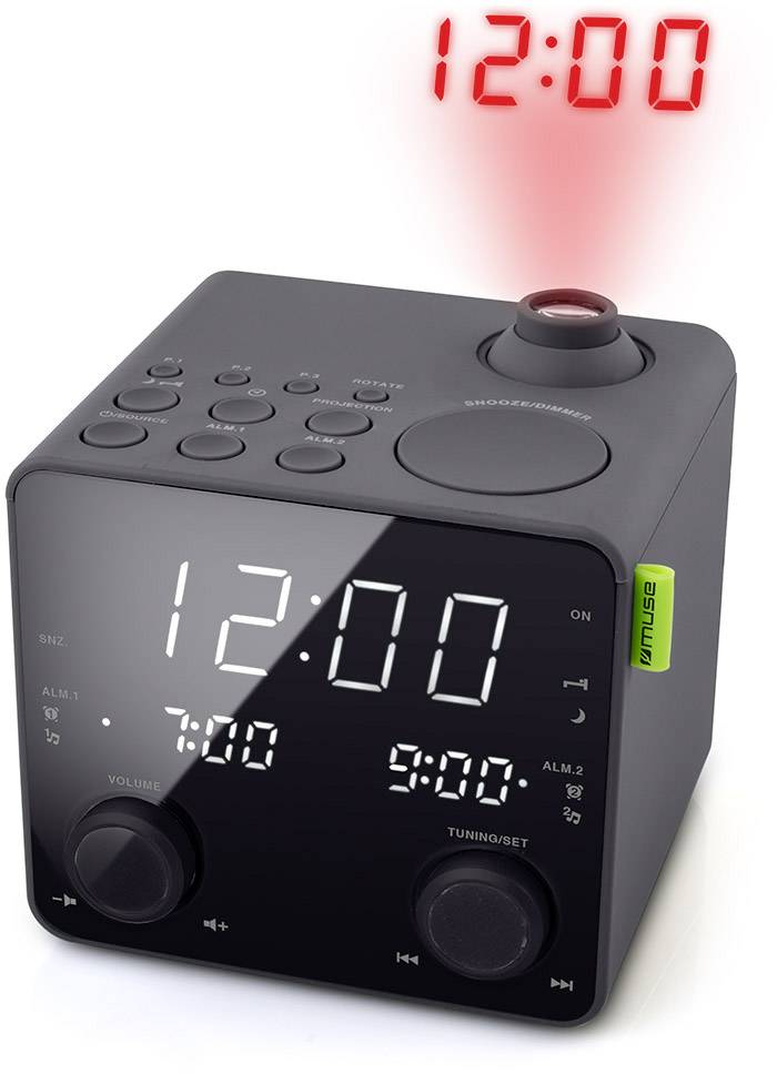 Muse M189P Radiowecker UKW AUX, USB Akku Ladefunktion Schwarz Muse M189P Radiowecker UKW AUX, USB Akku Ladefunktion Schwarz