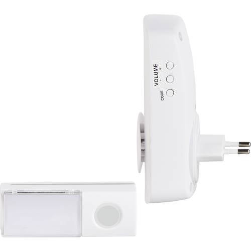 Funkgong Komplett-Set mit Blitzlicht, mit Namensschild Heidemann 70827 HX Ocean 230 V