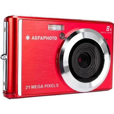 AgfaPhoto DC5200 Digitalkamera 21 Megapixel  Rot, Silber  