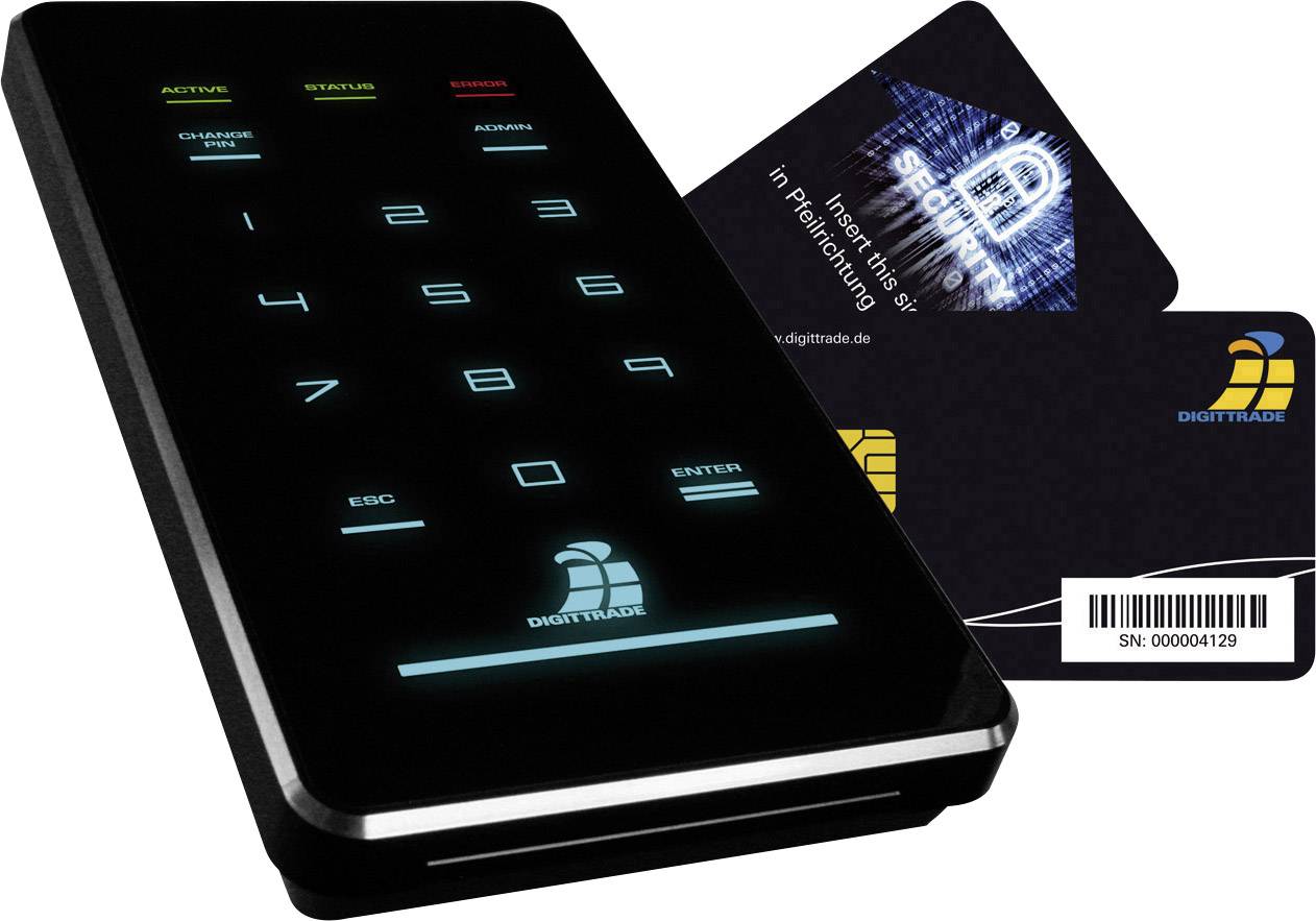 Externí SSD disk Digittrade HS256 S3 High Security, 250 GB, USB 3.2 Gen 1 (USB 3.0), černá