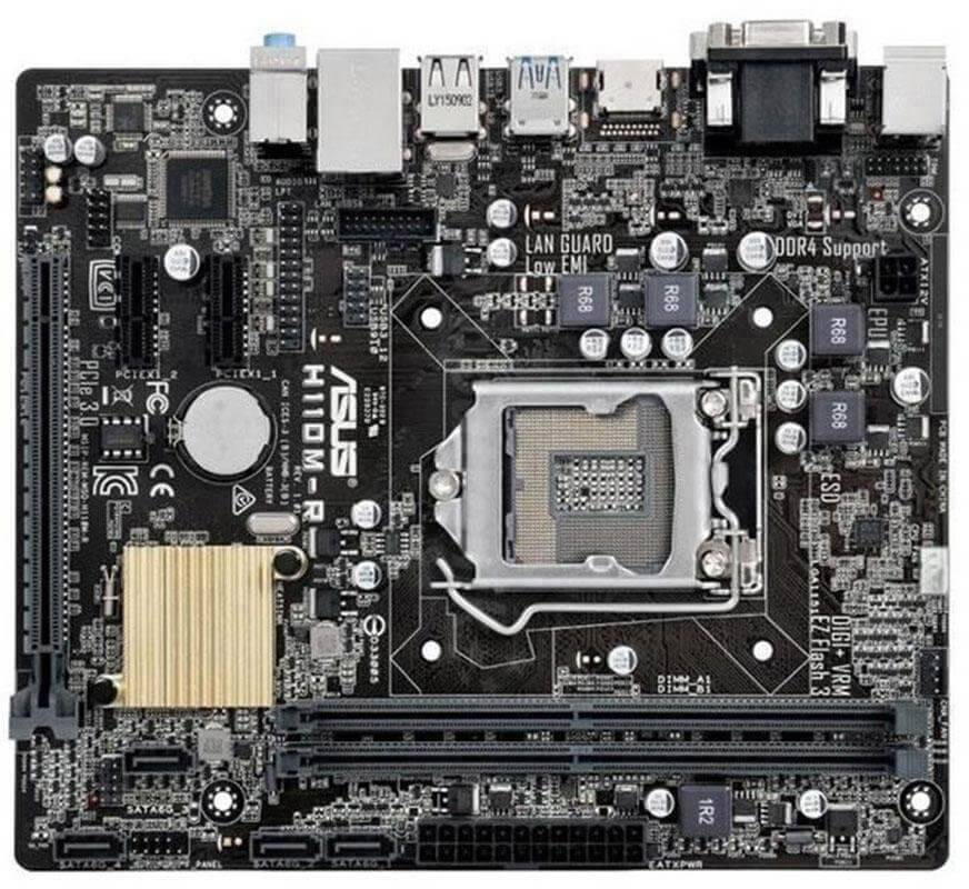 Asus H110m A Sockel 1151 Intel H110 Chipsatz Asus H110M-R Mainboard Sockel Intel® 1151 Formfaktor Micro-ATX