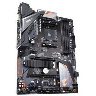 Gigabyte B450 AORUS ELITE Mainboard Mainboard Sockel (PC) AMD AM4 Formfaktor (Details) ATX Mainboard-Chipsatz AMD® B450