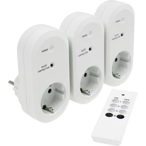 AS Schwabe 24080 24080 Funk Steckdosen-Set Innenbereich 2300 W