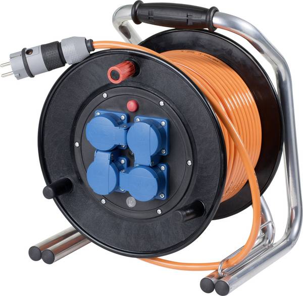 AS Schwabe 20743 Kabeltrommel 40 m Schutzkontakt-Stecker