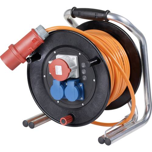 AS Schwabe 20753 Kabeltrommel 30.00 m Orange CEE-Stecker 16 A 5polig
