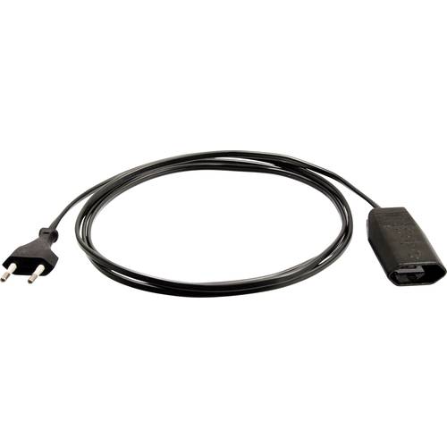 AS Schwabe 50132 Strom Verlängerungskabel 2.5 A Schwarz 3.00 m H03VVH2-F 2X 0,75 mm²