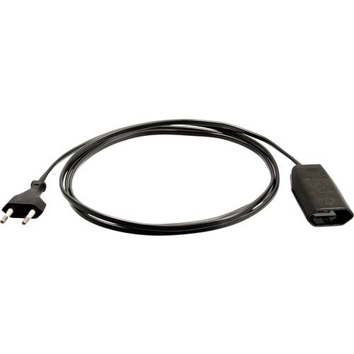 AS Schwabe 50152 Strom Verlängerungskabel 2.5 A Schwarz 5.00 m H03VVH2-F 2X 0,75 mm²