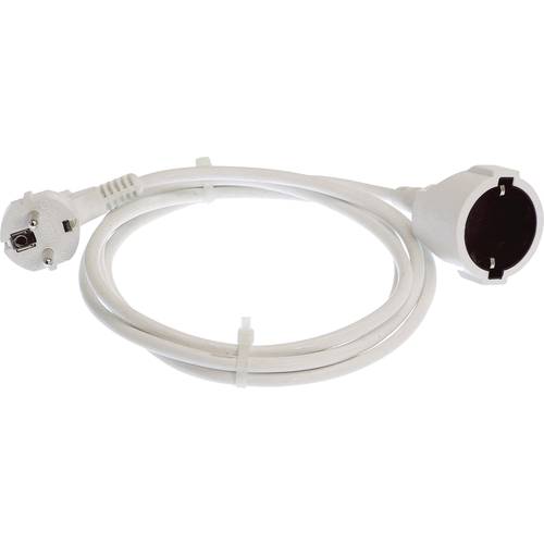 AS Schwabe 50511 Strom Verlängerungskabel 16 A Weiß 5.00 m H05VV-F 3G 1,5 mm²