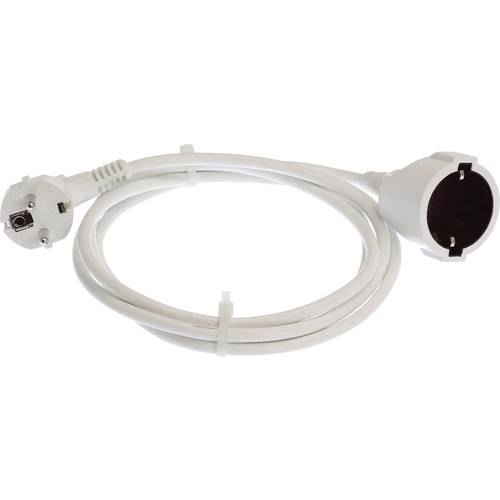 AS Schwabe 51011 Strom Verlängerungskabel 16 A Weiß 10.00 m H05VV-F 3G 1,5 mm²