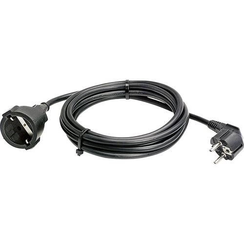 AS Schwabe 51012 Strom Verlängerungskabel 16 A Schwarz 10.00 m H05VV-F 3G 1,5 mm²