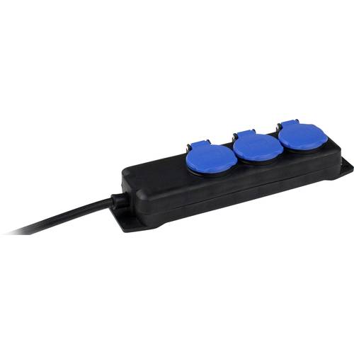 AS Schwabe 38601 Steckdosenleiste Schwarz, Blau Schutzkontakt 1 St.