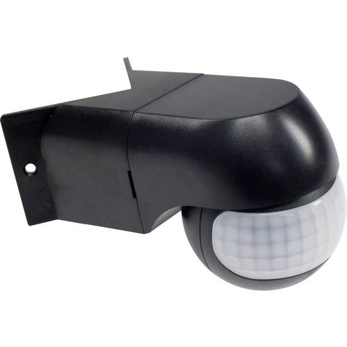 AS Schwabe 43804 Aufbau, Aufputz PIR-Bewegungsmelder 180 ° Schwarz IP44