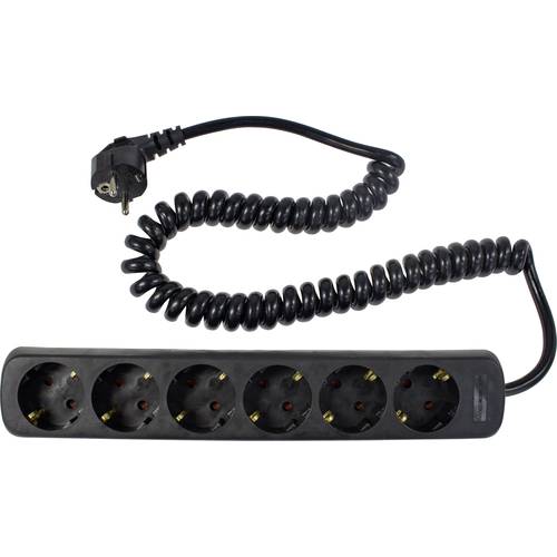 AS Schwabe 11462 Steckdosenleiste Schwarz Schutzkontakt 1 St.