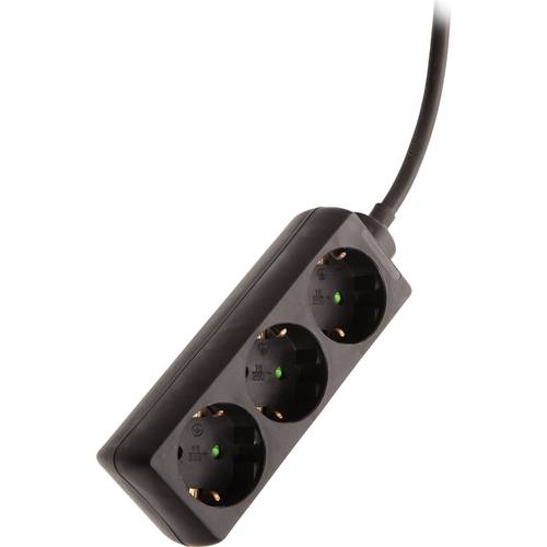 AS Schwabe 13912 Steckdosenleiste Schwarz Schutzkontakt 1 St.