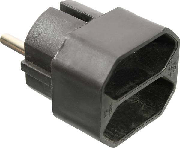 AS Schwabe 48212  Steckdosen-Verteiler Schwarz