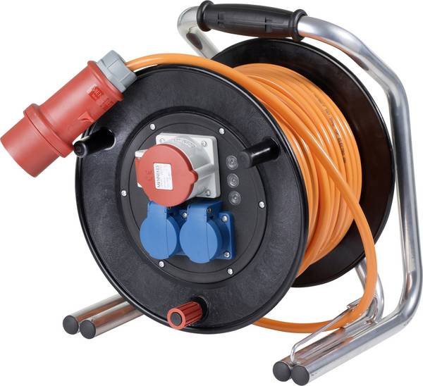AS Schwabe 20752 Kabeltrommel 40 m Orange CEE-Stecker 16 A 5polig