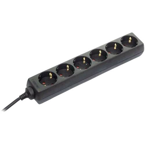 AS Schwabe 11612 Steckdosenleiste Schwarz Schutzkontakt 1 St.