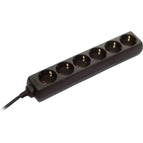 AS Schwabe 11632 Steckdosenleiste Schwarz Schutzkontakt 1 St.