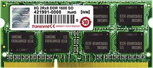 Laptop-Arbeitsspeicher Kit TS8GJMA424H 8 GB 2 x 4 GB DDR3-RAM 1600 MHz CL11 11-11-11