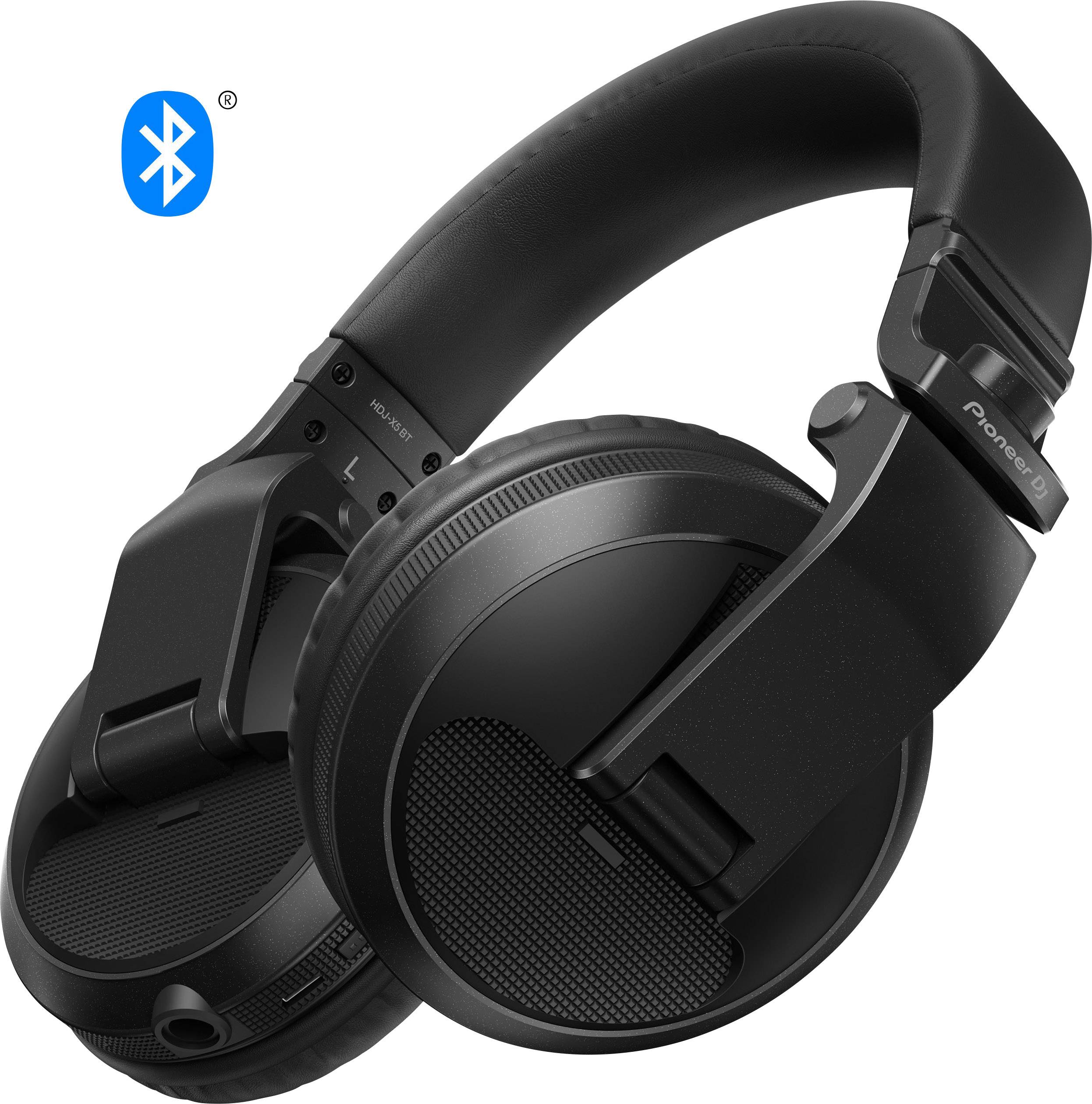 PIONEER DJ HDJ-X5BT Bluetooth DJ Kopfhörer Over Ear Faltbar, Headset Schwarz