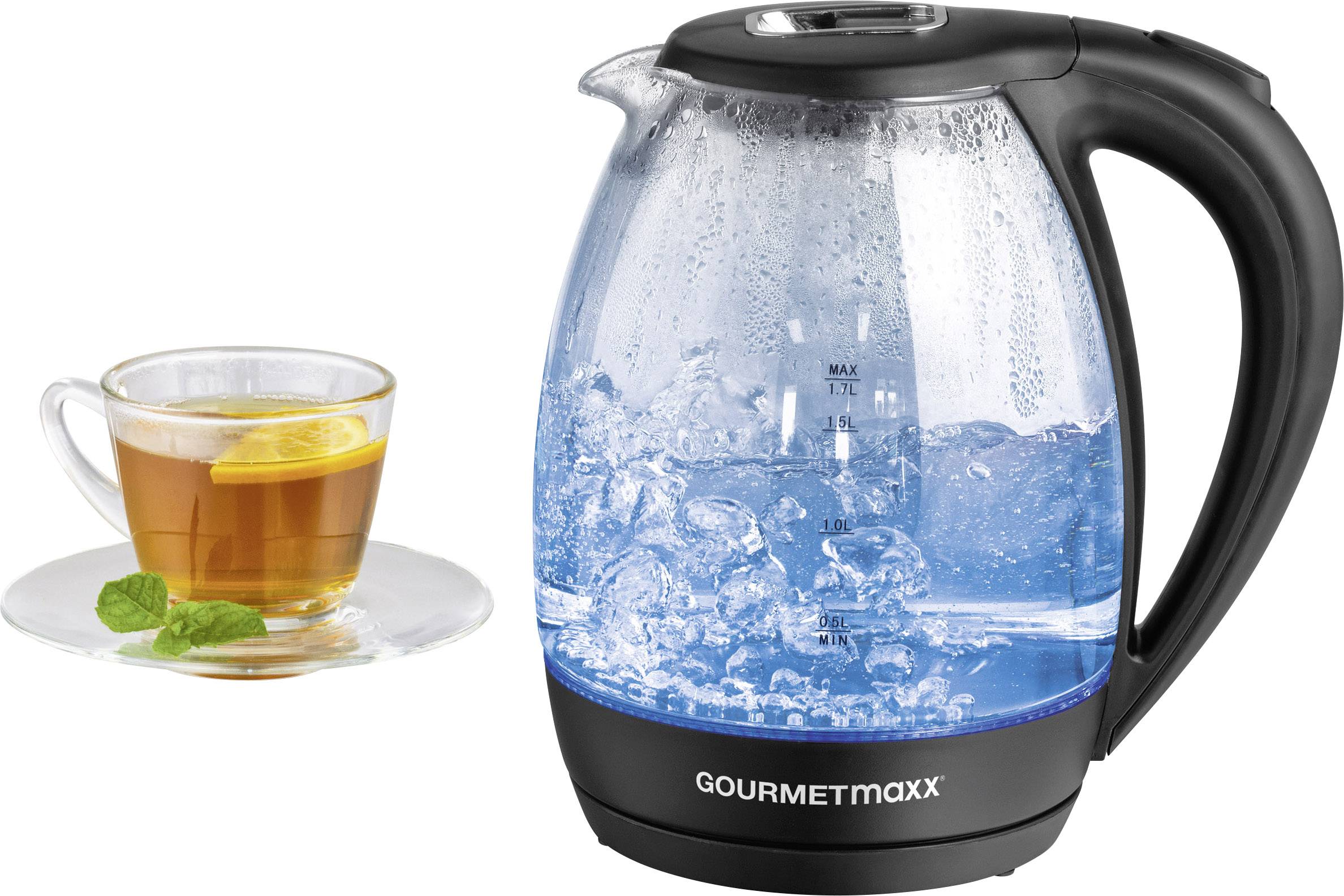 GourmetMaxx 07971 Wasserkocher schnurlos Schwarz, Glas kaufen Trisa Wasserkocher Glass Boil ab 31,99 € | Preisvergleich